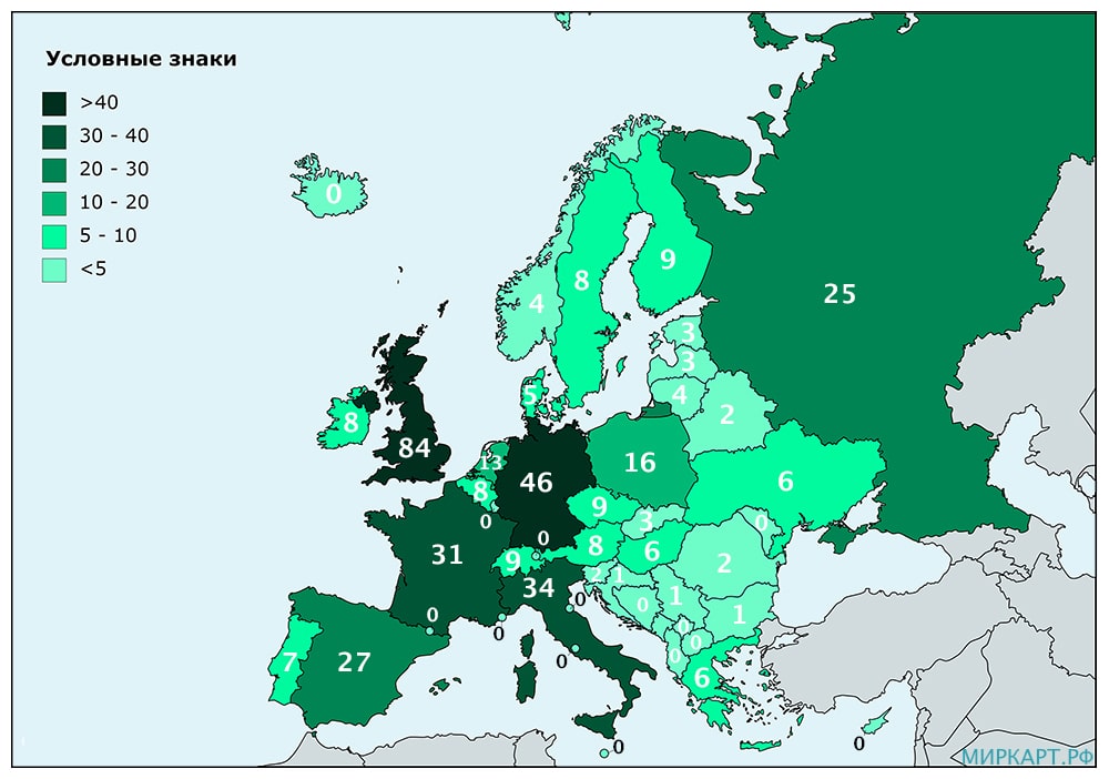карта европы лучшие университеты