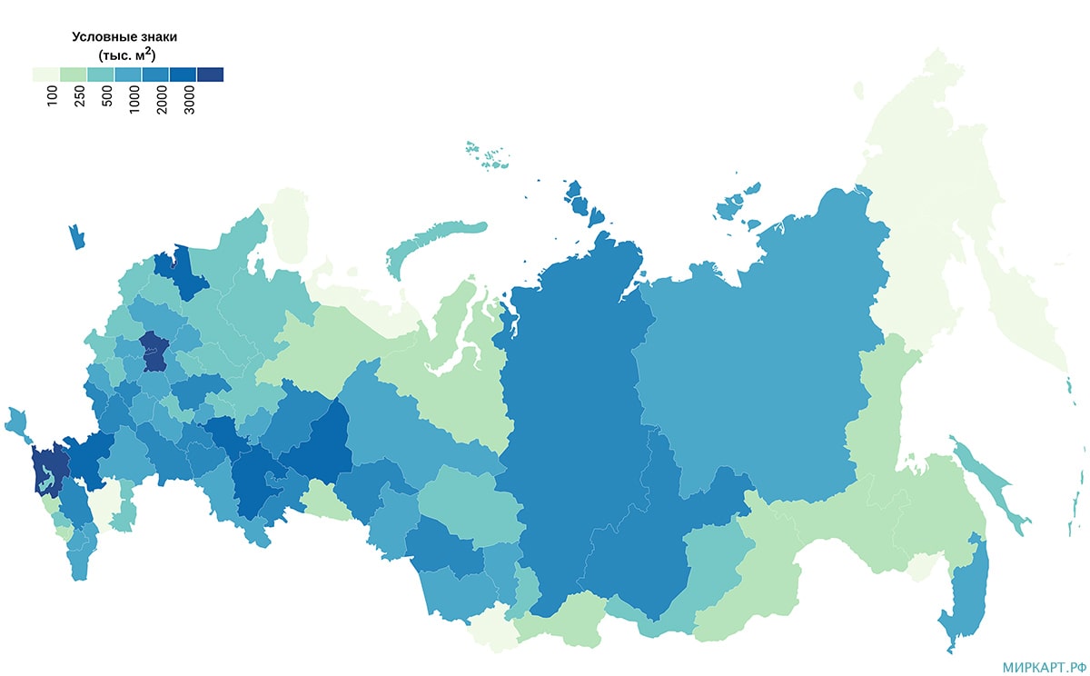 карта России по строительству жилых домов 2020