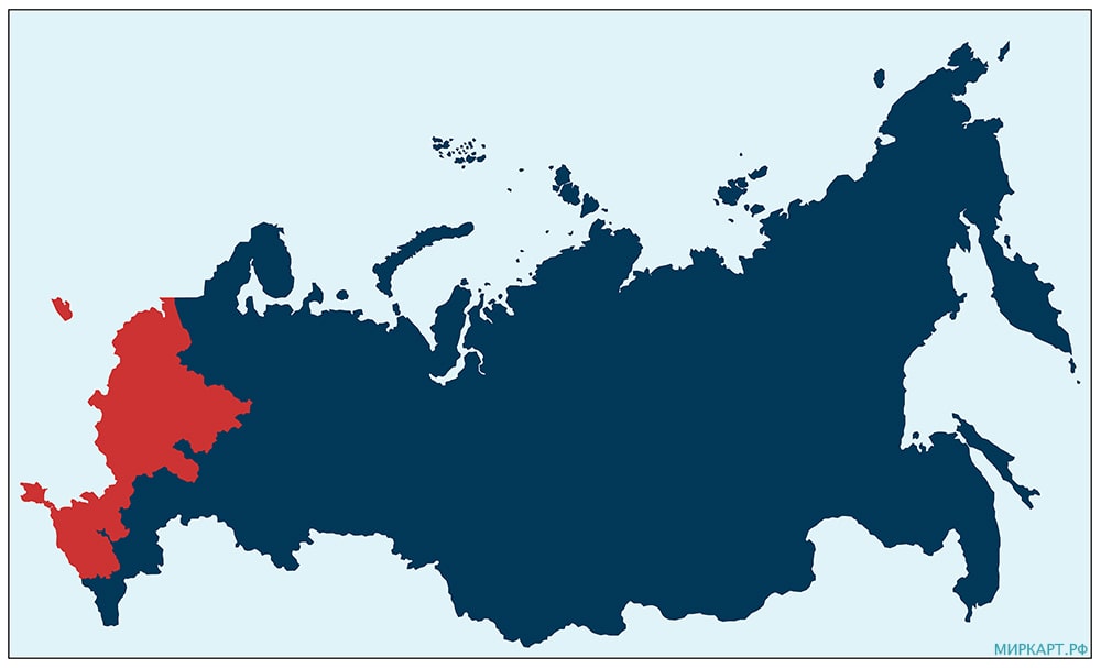 карта россии сравнение врп регионов